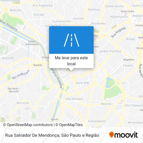 Rua Salvador De Mendonça mapa