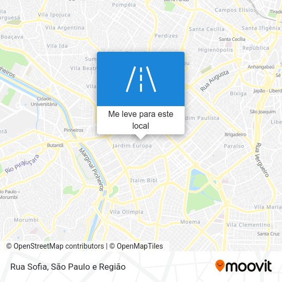 Rua Sofia mapa