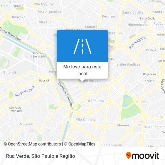 Rua Verde mapa