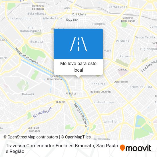 Travessa Comendador Euclides Brancato mapa