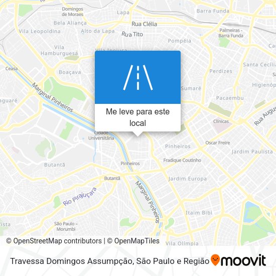 Travessa Domingos Assumpção mapa