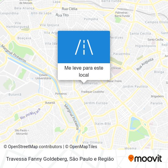 Travessa Fanny Goldeberg mapa