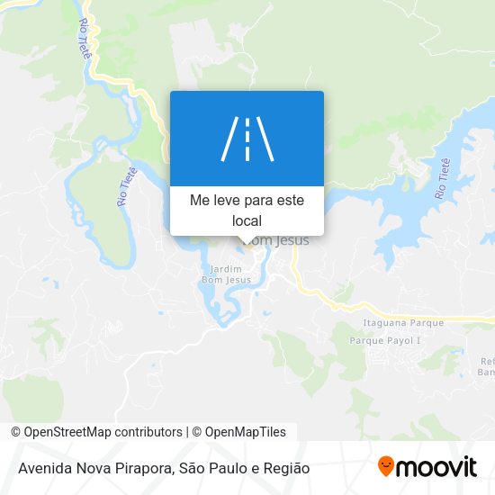 Avenida Nova Pirapora mapa