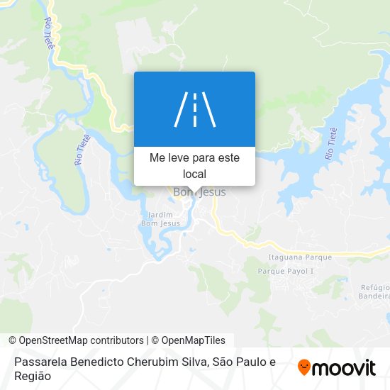 Passarela Benedicto Cherubim Silva mapa