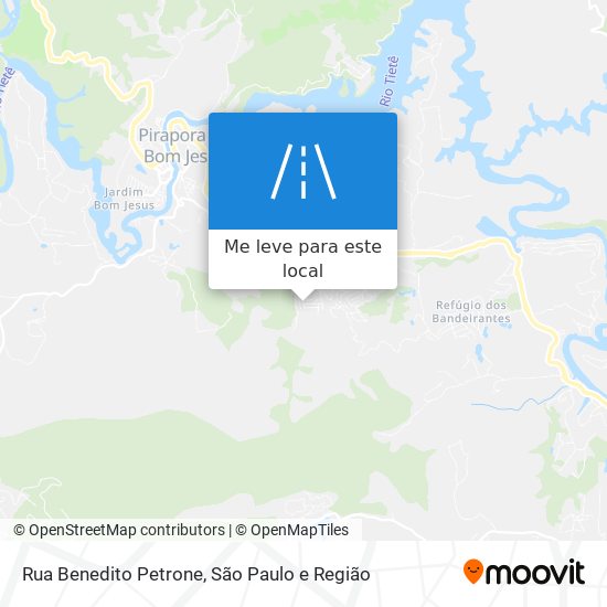 Rua Benedito Petrone mapa