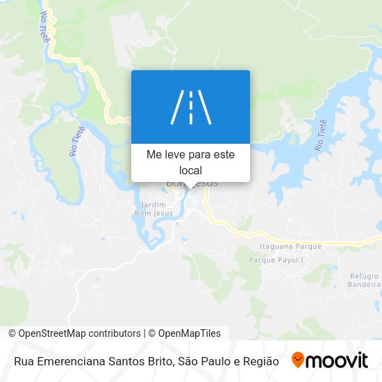 Rua Emerenciana Santos Brito mapa