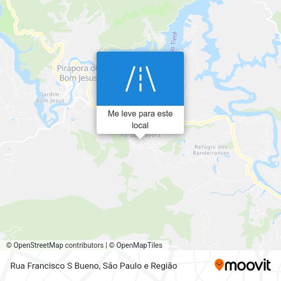 Rua Francisco S Bueno mapa