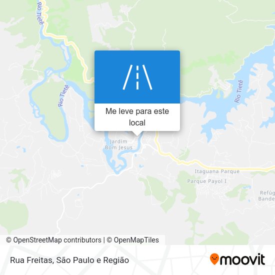 Rua Freitas mapa