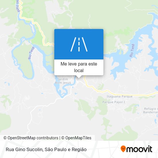 Rua Gino Sucolin mapa