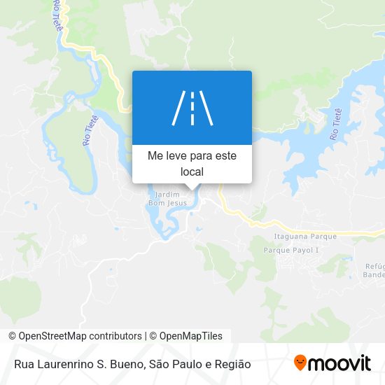 Rua Laurenrino S. Bueno mapa