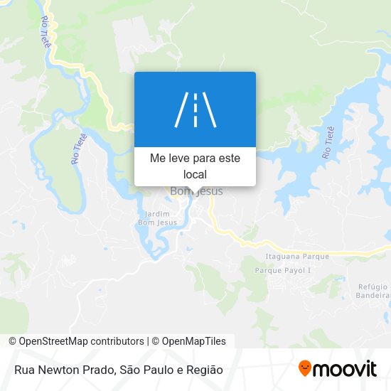 Rua Newton Prado mapa