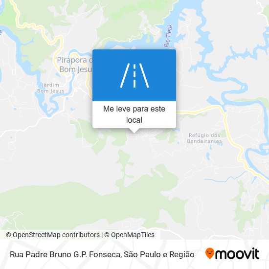 Rua Padre Bruno G.P. Fonseca mapa