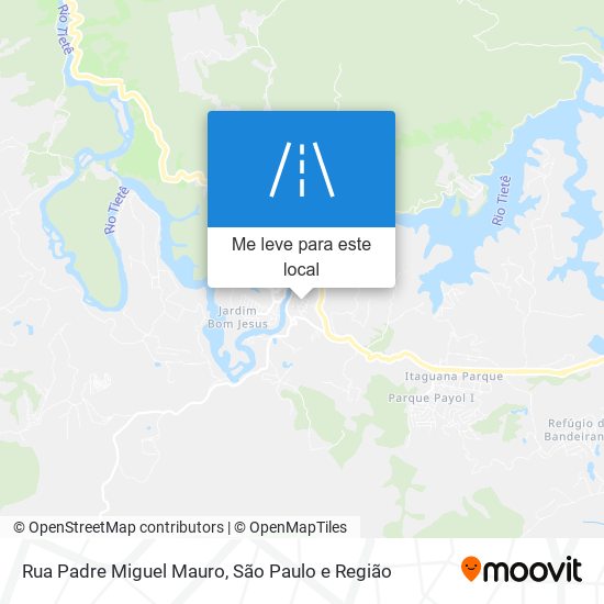 Rua Padre Miguel Mauro mapa