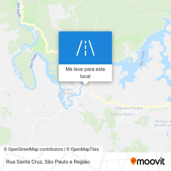 Rua Santa Cruz mapa