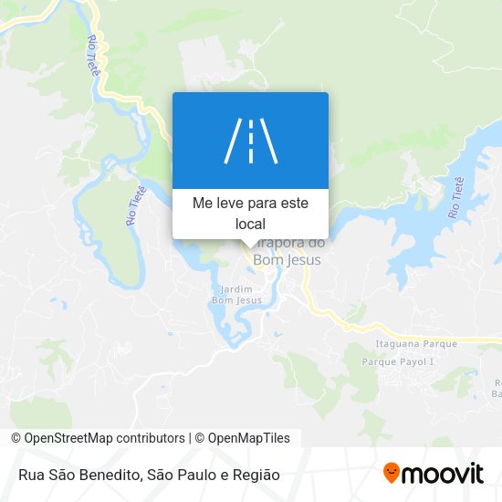 Rua São Benedito mapa