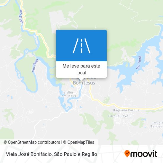 Viela José Bonifácio mapa