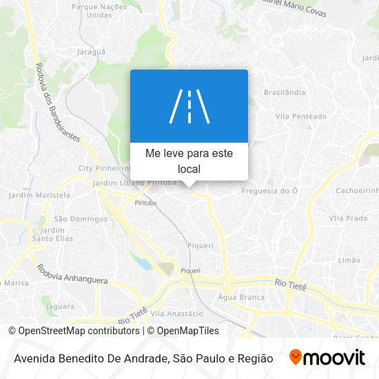 Avenida Benedito De Andrade mapa