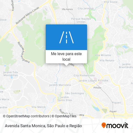 Avenida Santa Monica mapa