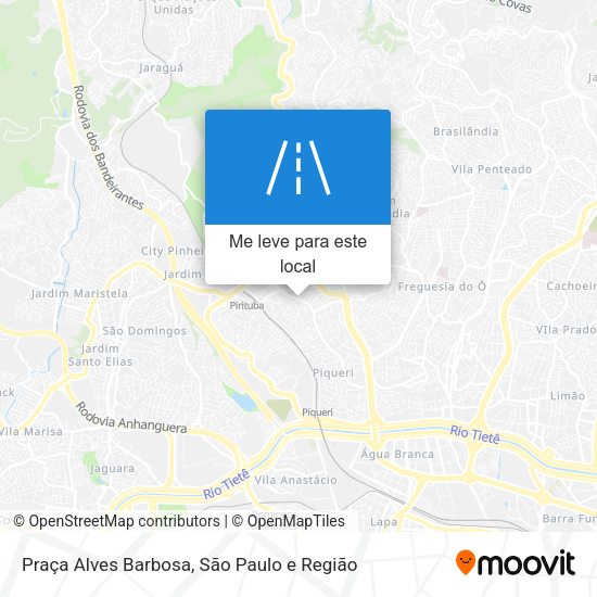 Praça Alves Barbosa mapa