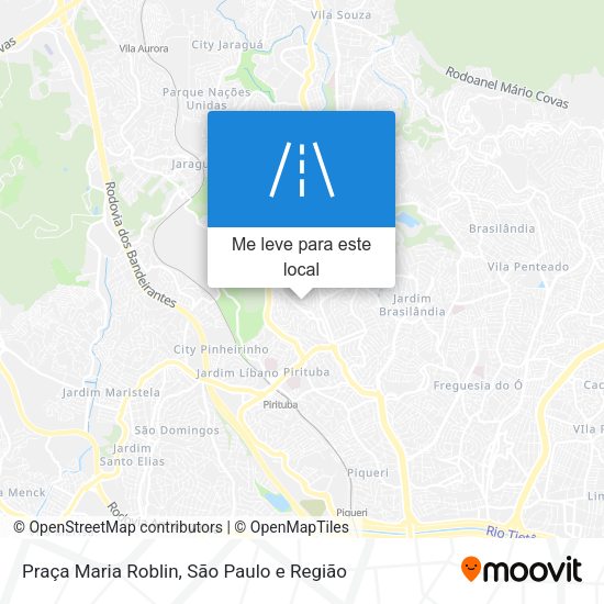 Praça Maria Roblin mapa