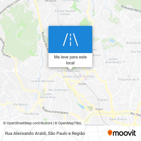 Rua Alessando Araldi mapa