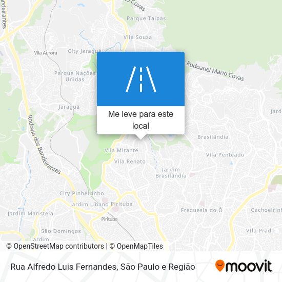 Rua Alfredo Luis Fernandes mapa