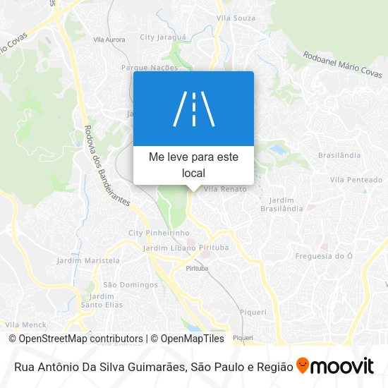 Rua Antônio Da Silva Guimarães mapa