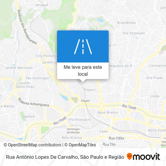 Rua Antônio Lopes De Carvalho mapa