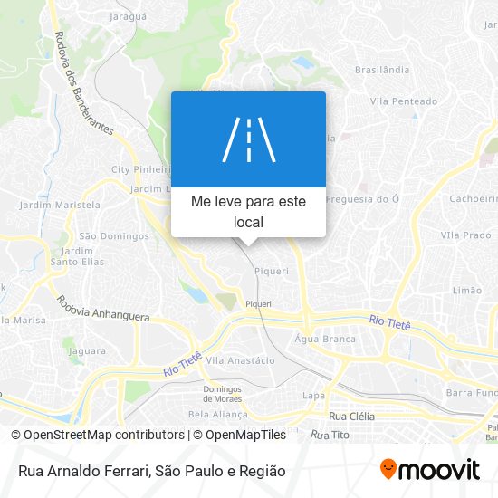 Rua Arnaldo Ferrari mapa