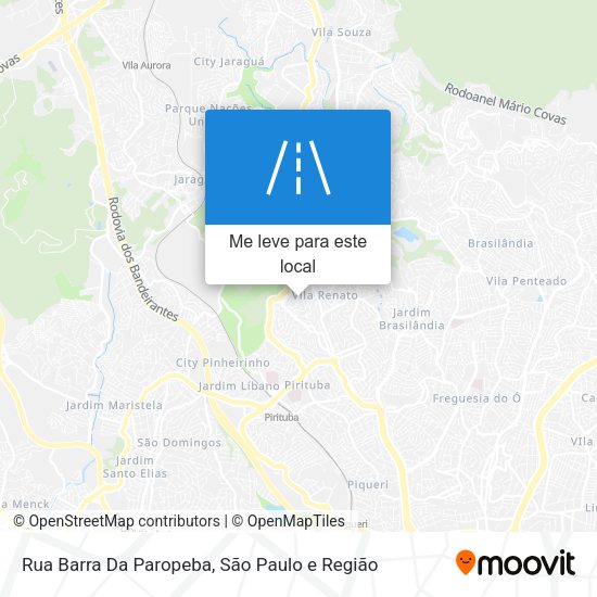 Rua Barra Da Paropeba mapa
