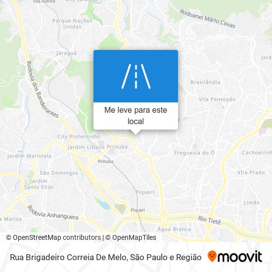 Rua Brigadeiro Correia De Melo mapa