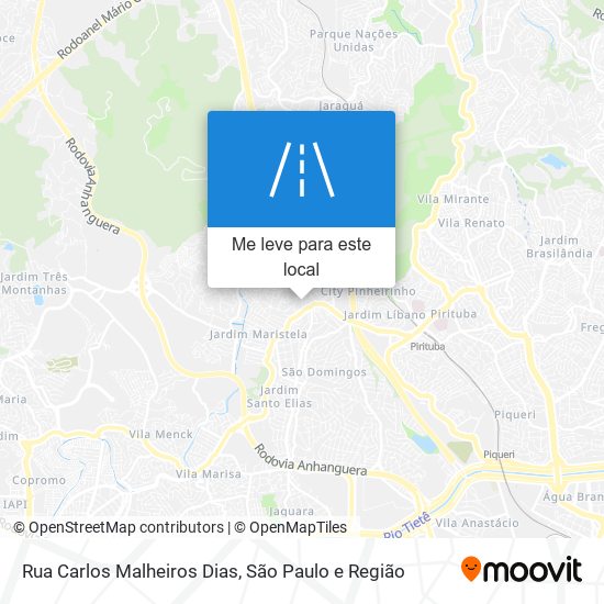 Rua Carlos Malheiros Dias mapa