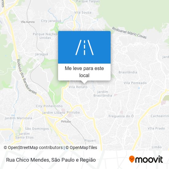 Rua Chico Mendes mapa