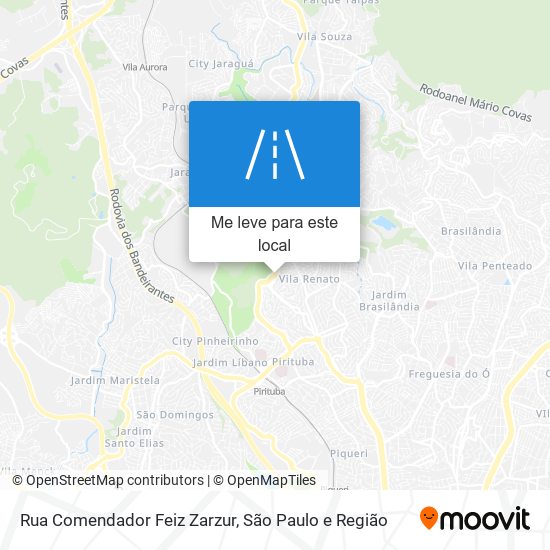 Rua Comendador Feiz Zarzur mapa