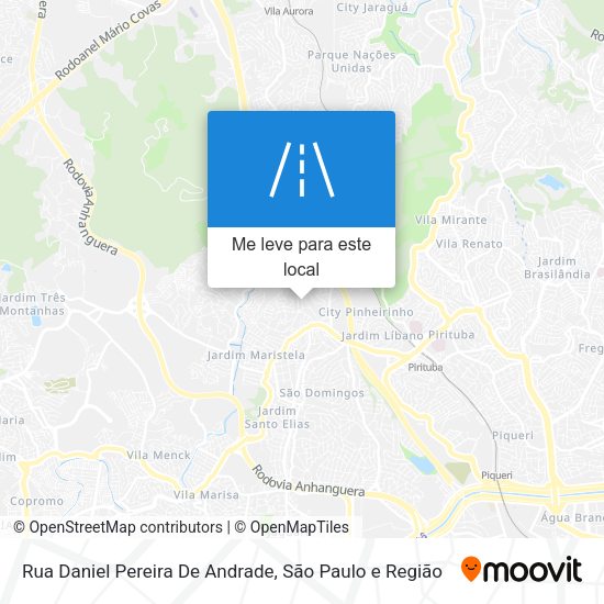Rua Daniel Pereira De Andrade mapa