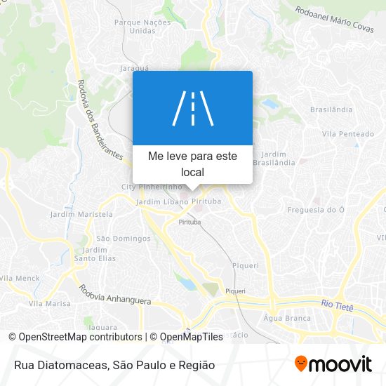 Rua Diatomaceas mapa