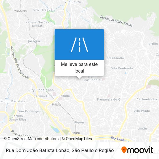 Rua Dom João Batista Lobão mapa