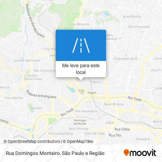 Rua Domingos Monteiro mapa