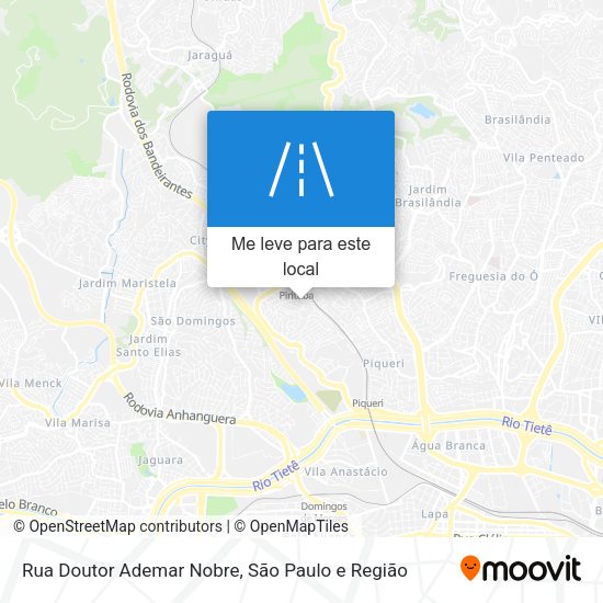 Rua Doutor Ademar Nobre mapa
