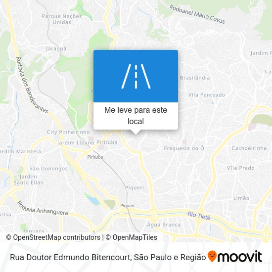 Rua Doutor Edmundo Bitencourt mapa