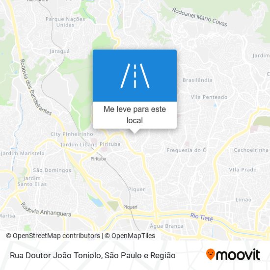 Rua Doutor João Toniolo mapa