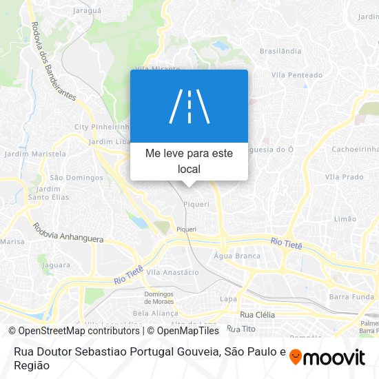 Rua Doutor Sebastiao Portugal Gouveia mapa