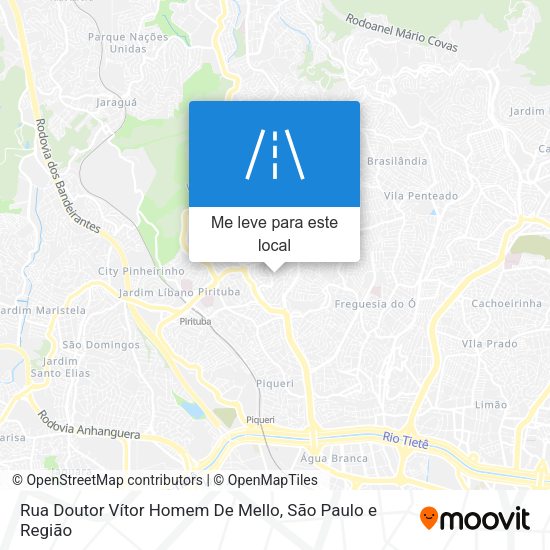 Rua Doutor Vítor Homem De Mello mapa
