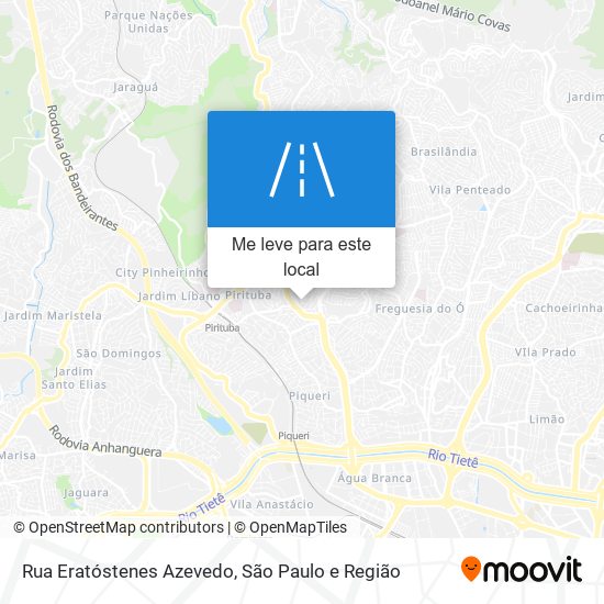 Rua Eratóstenes Azevedo mapa