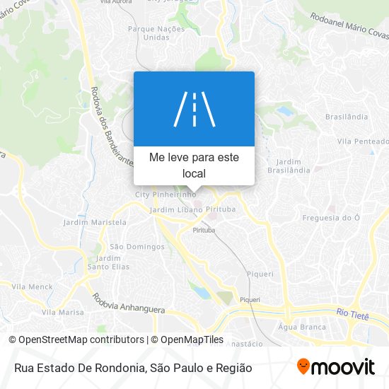 Rua Estado De Rondonia mapa