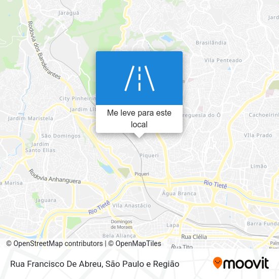 Rua Francisco De Abreu mapa