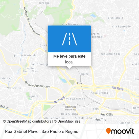 Rua Gabriel Plaver mapa
