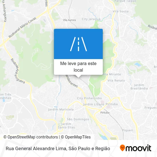 Rua General Alexandre Lima mapa