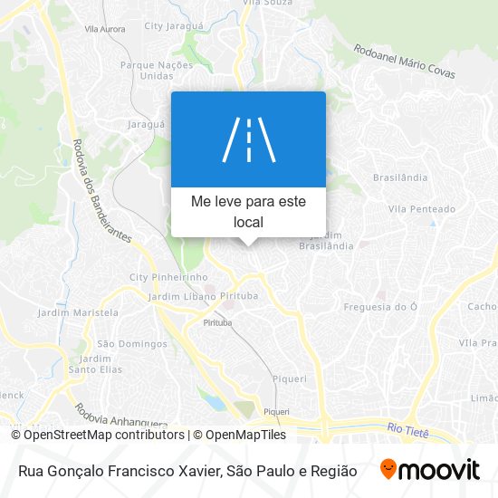 Rua Gonçalo Francisco Xavier mapa