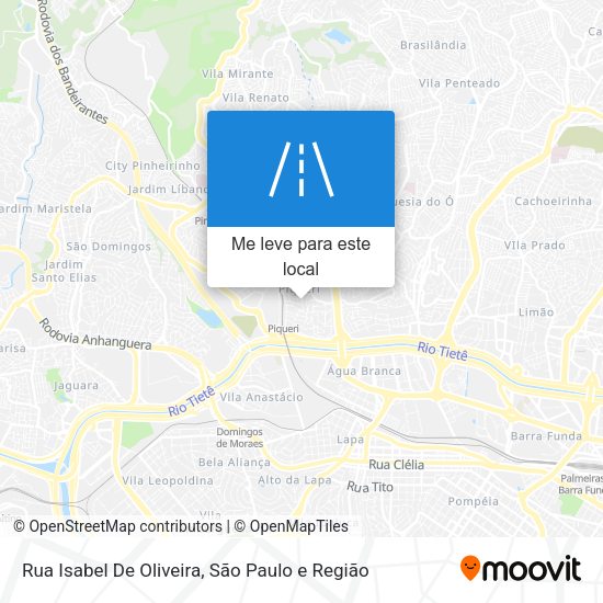 Rua Isabel De Oliveira mapa